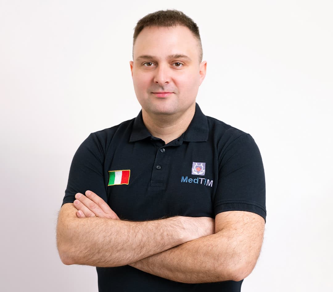 Dejan Brkiq – menaxher për komunikim në gjuhën italiane në klinikën MedTiM