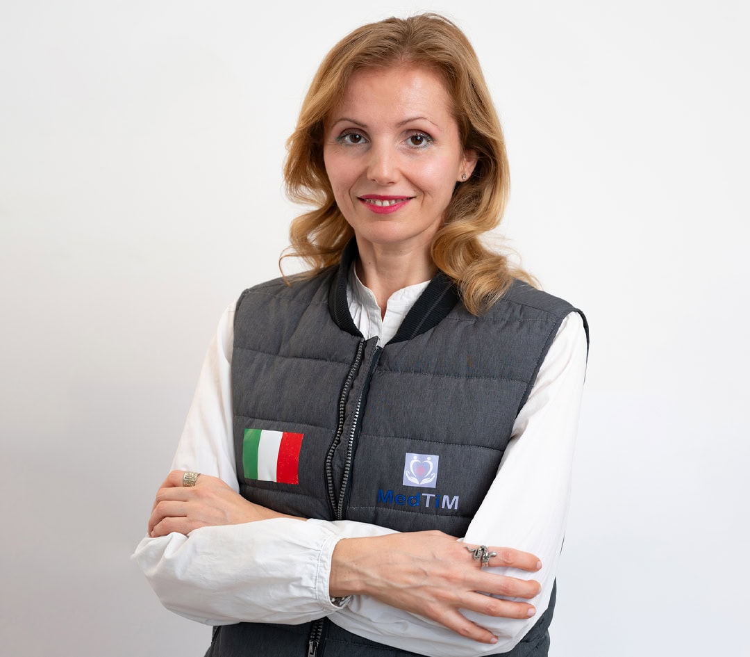 Neda Tomasheviq – përkthyese për gjuhën italiane në klinikën MedTiM